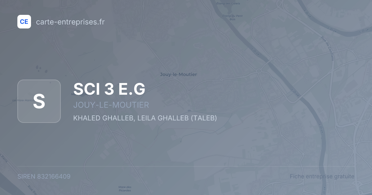 SCI  3 E.G — 832166409 — fiche entreprise