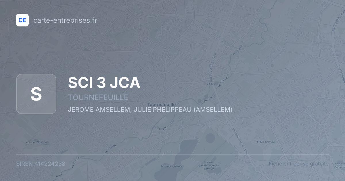 SCI 3 JCA — 414224238 — fiche entreprise