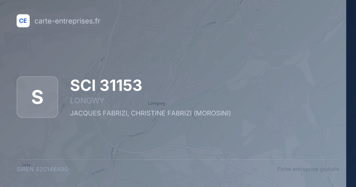 SCI 31153 — 420146490 — fiche entreprise