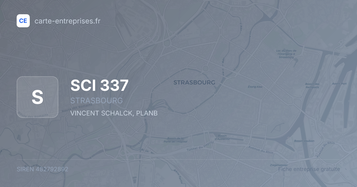 SCI 337 — 482792892 — fiche entreprise