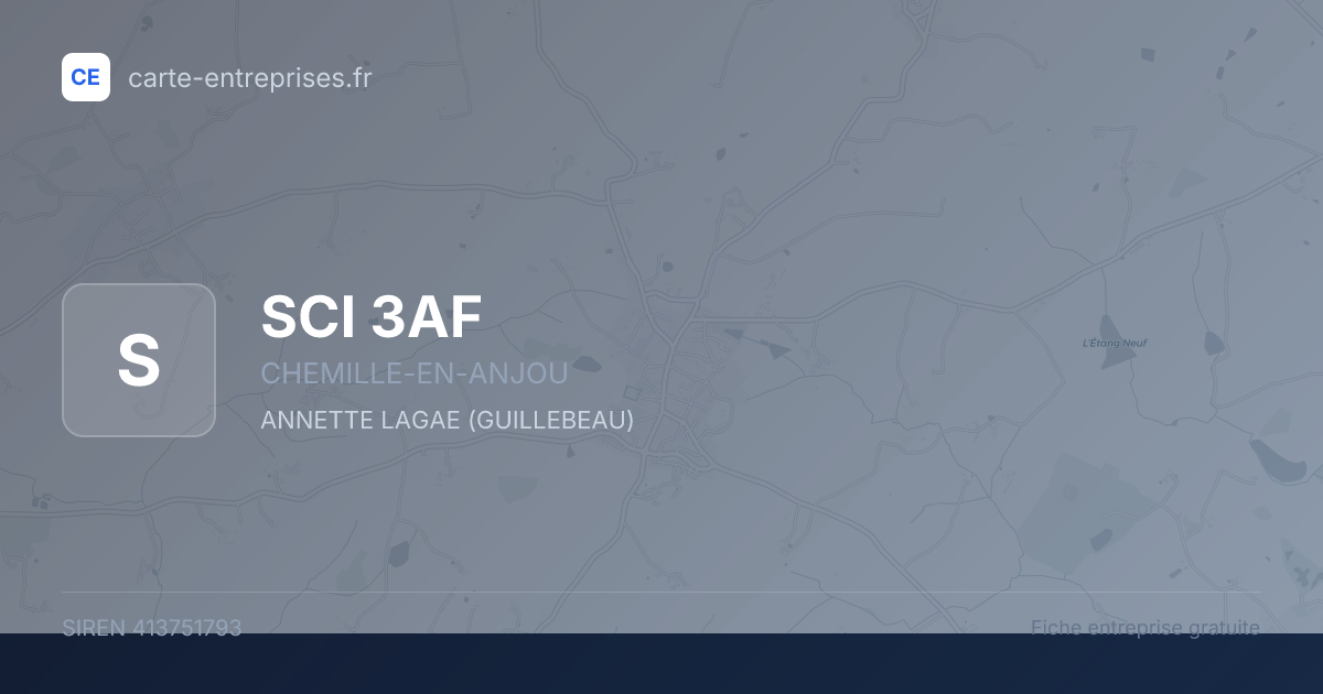 SCI 3AF — 413751793 — fiche entreprise