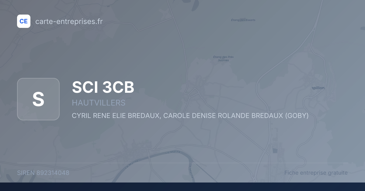 SCI 3CB — 892314048 — fiche entreprise