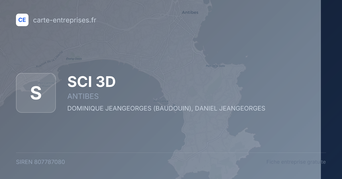 SCI 3D — 807787080 — fiche entreprise