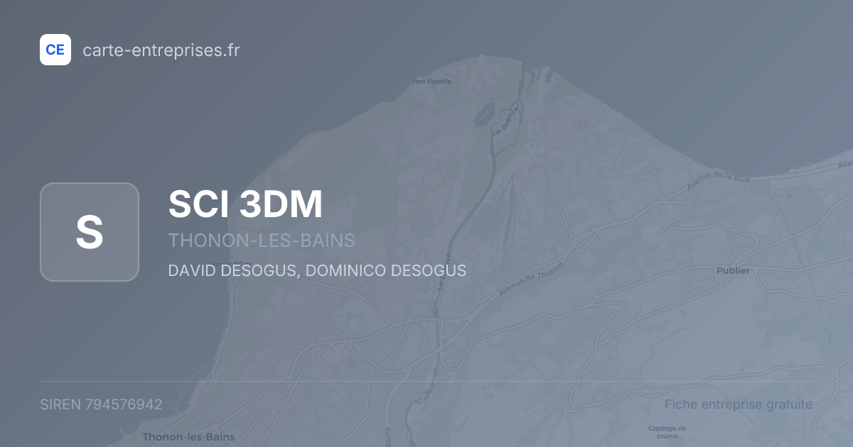 SCI 3DM — 794576942 — fiche entreprise