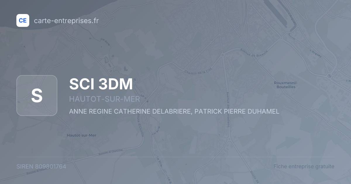 SCI 3DM — 809801764 — fiche entreprise