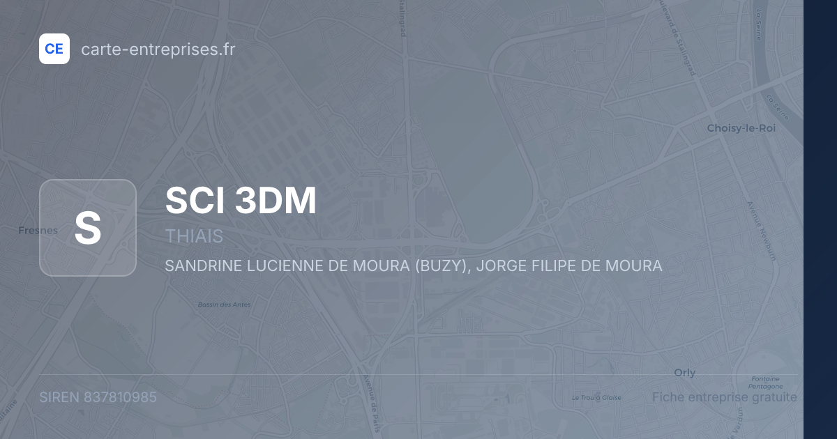 SCI 3DM — 837810985 — fiche entreprise
