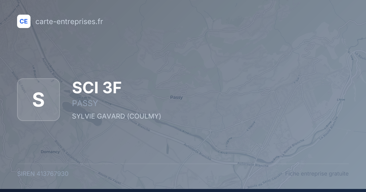 SCI 3F — 413767930 — fiche entreprise
