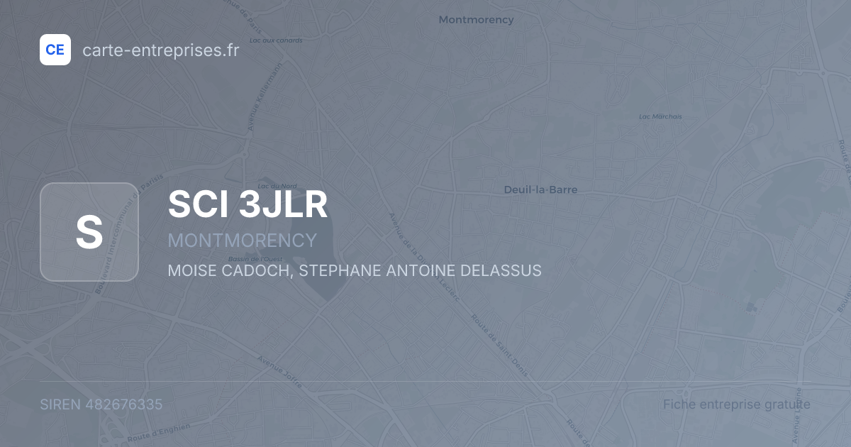 SCI 3JLR — 482676335 — fiche entreprise
