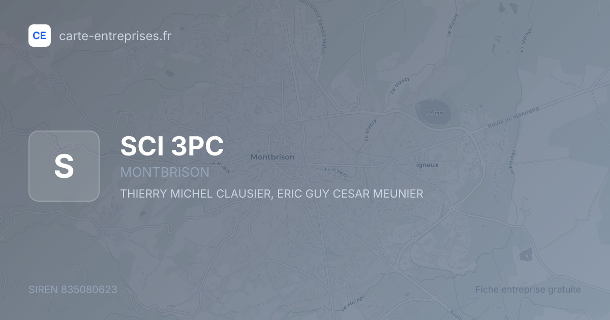 SCI 3PC — 835080623 — fiche entreprise