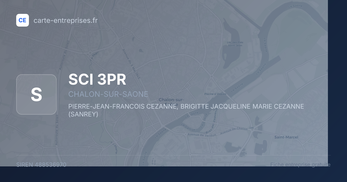 SCI 3PR — 488536970 — fiche entreprise