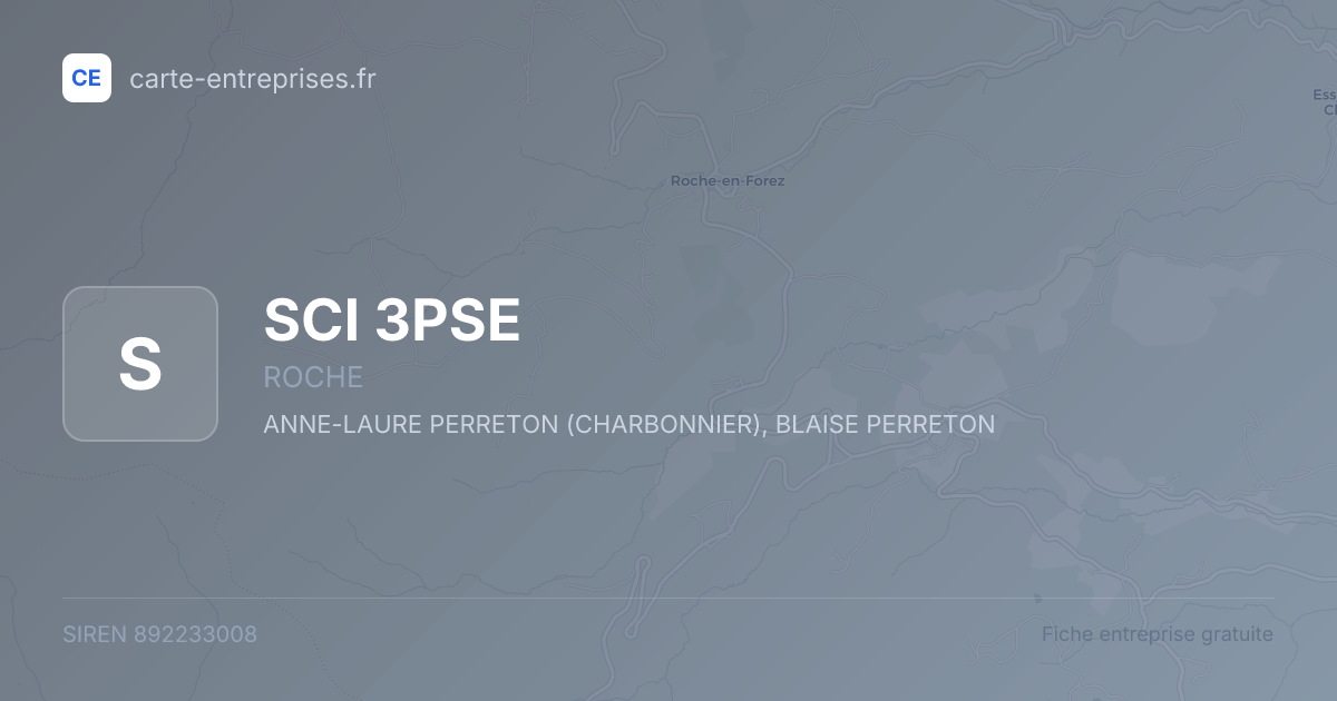 SCI 3PSE — 892233008 — fiche entreprise