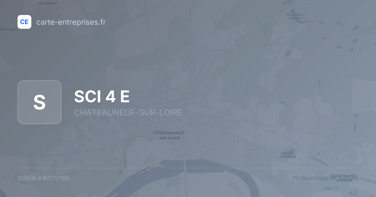 SCI 4 E — 440177160 — fiche entreprise