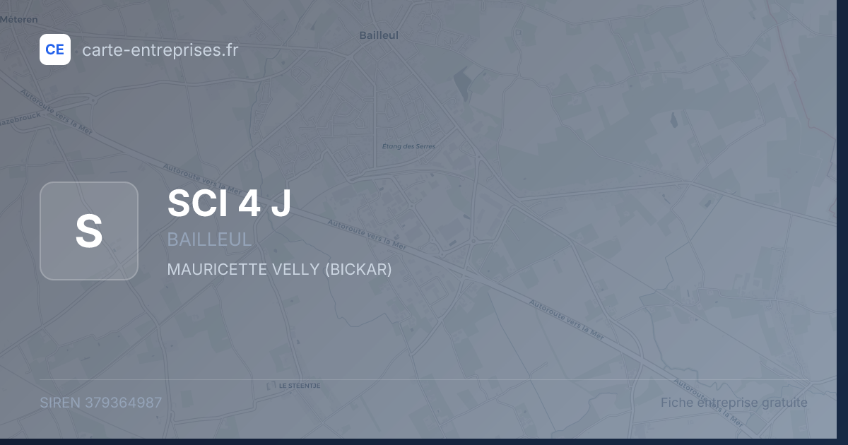 SCI 4 J — 379364987 — fiche entreprise
