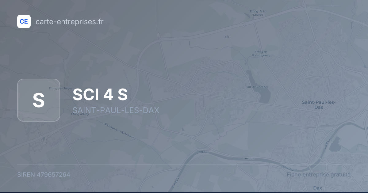 SCI 4 S — 479657264 — fiche entreprise