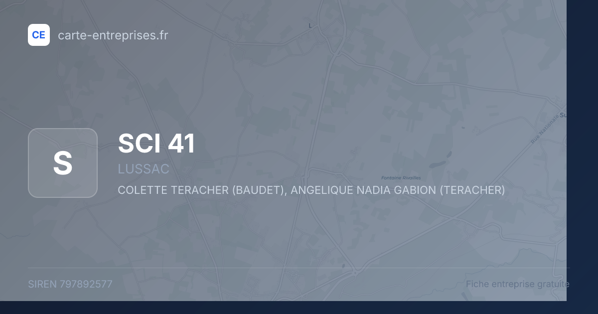 SCI 41 — 797892577 — fiche entreprise