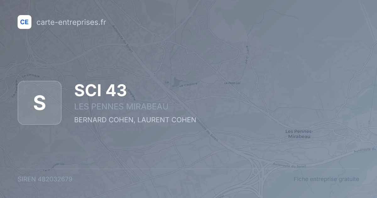SCI 43 — 482032679 — fiche entreprise