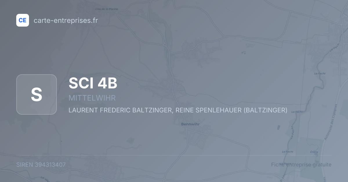 SCI 4B — 394313407 — fiche entreprise