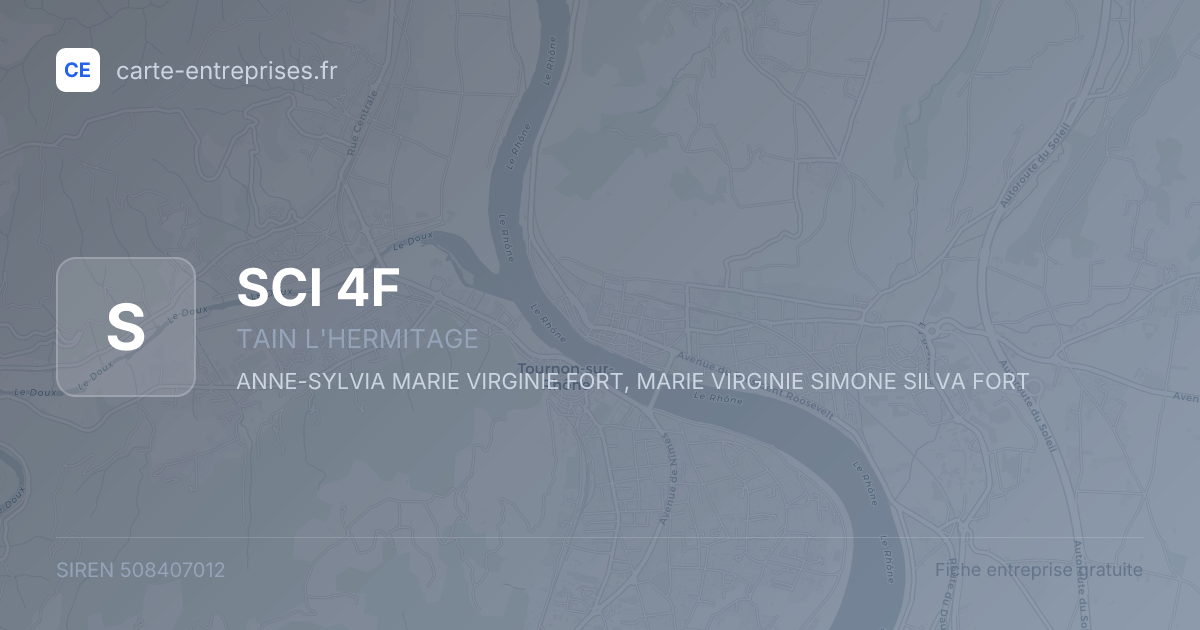 SCI 4F — 508407012 — fiche entreprise