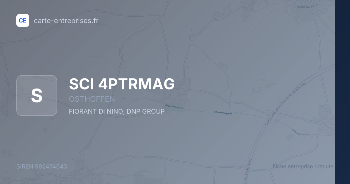 SCI 4PTRMAG — 992474643 — fiche entreprise