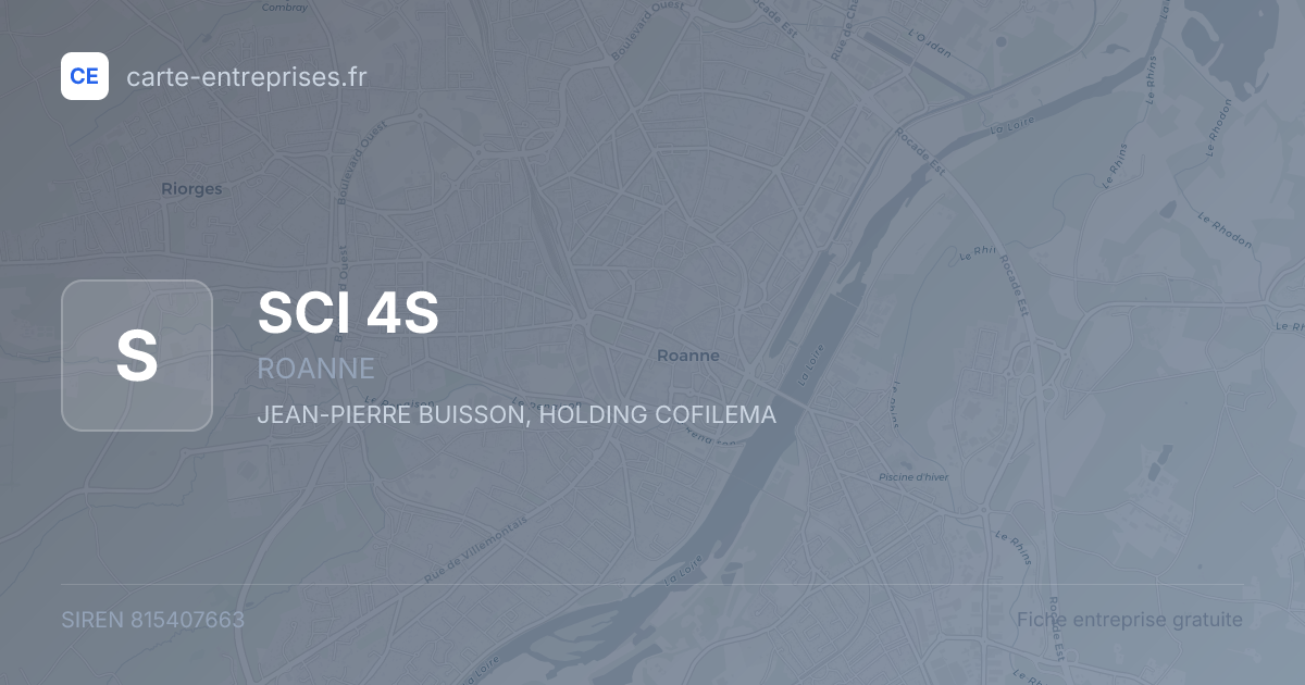 SCI 4S — 815407663 — fiche entreprise