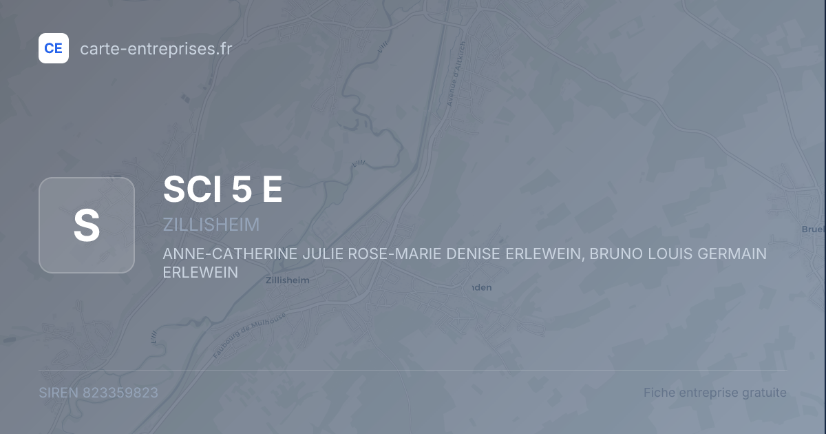 SCI 5 E — 823359823 — fiche entreprise