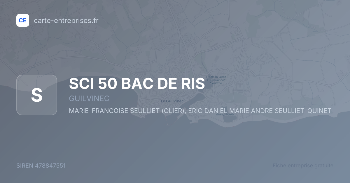 SCI 50 BAC DE RIS — 478847551 — fiche entreprise