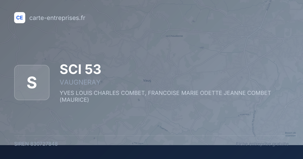 SCI 53 — 830727848 — fiche entreprise