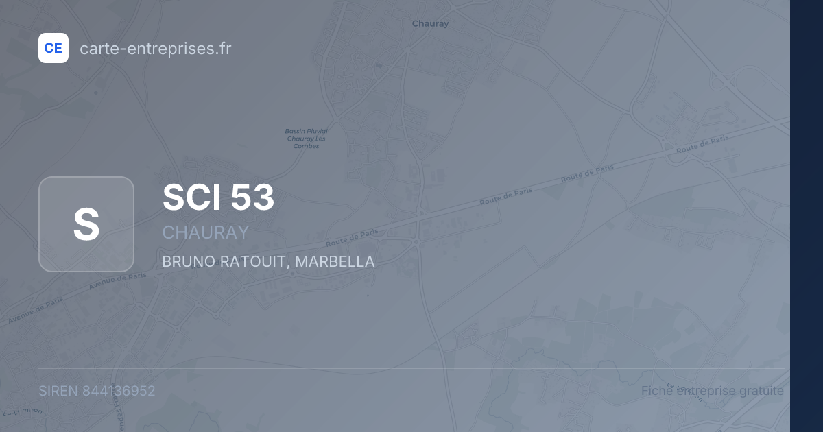 SCI 53 — 844136952 — fiche entreprise