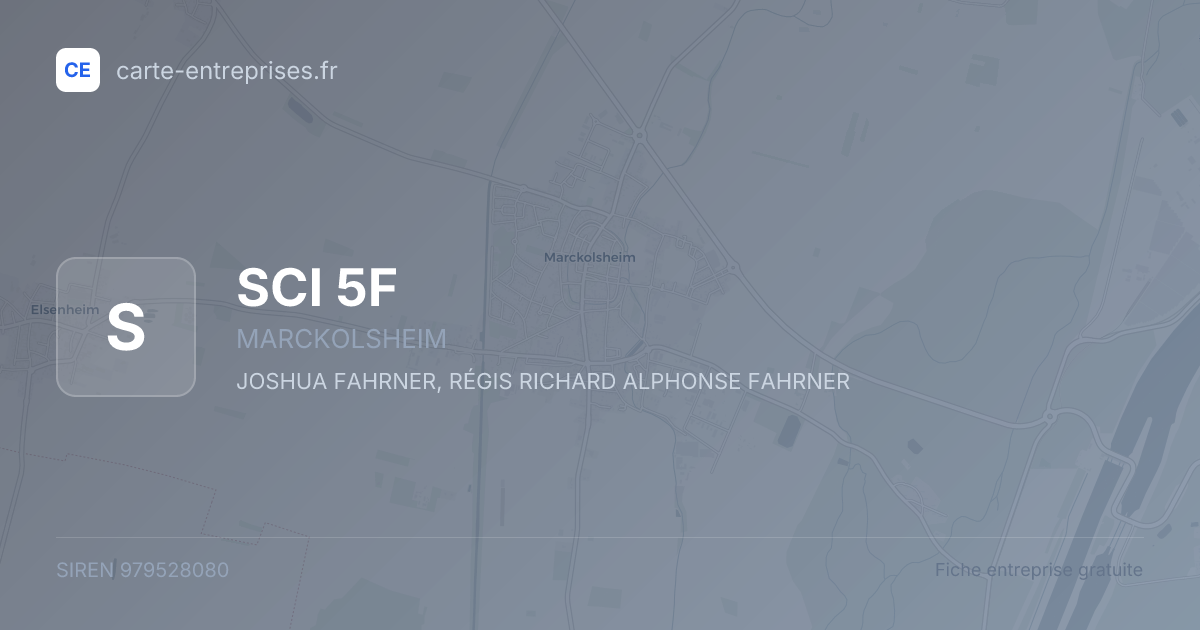 SCI 5F — 979528080 — fiche entreprise