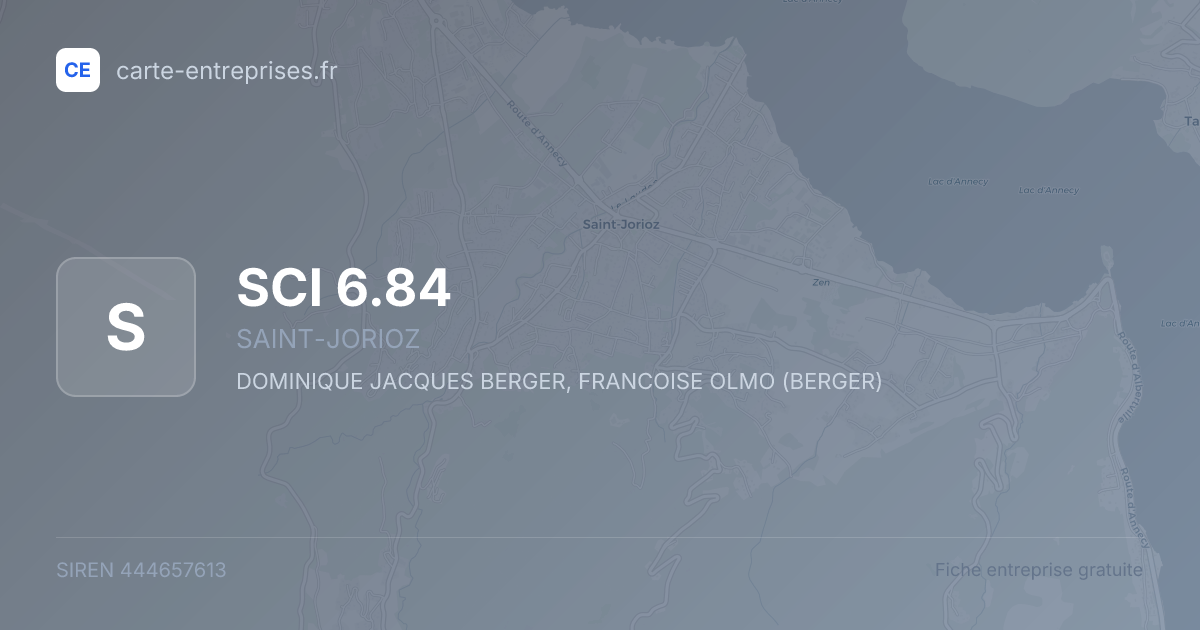 SCI 6.84 — 444657613 — fiche entreprise