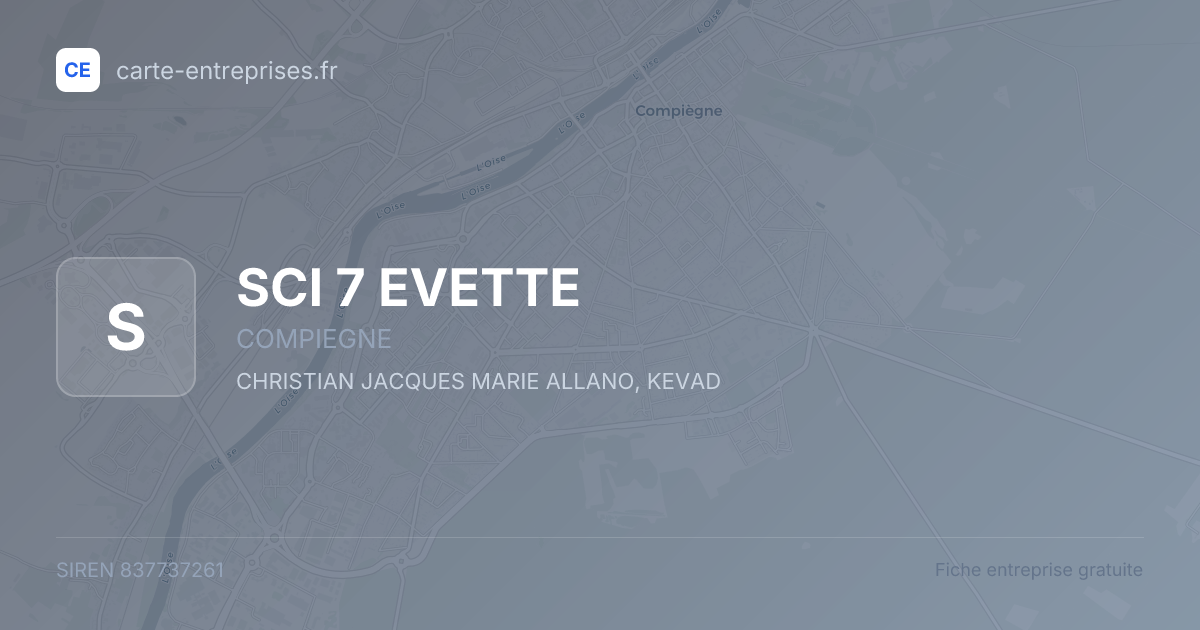 SCI 7 EVETTE — 837737261 — fiche entreprise