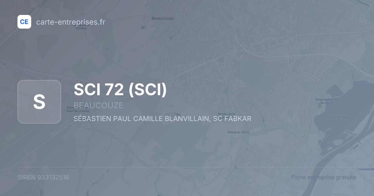 SCI 72 (SCI) — 933132516 — fiche entreprise