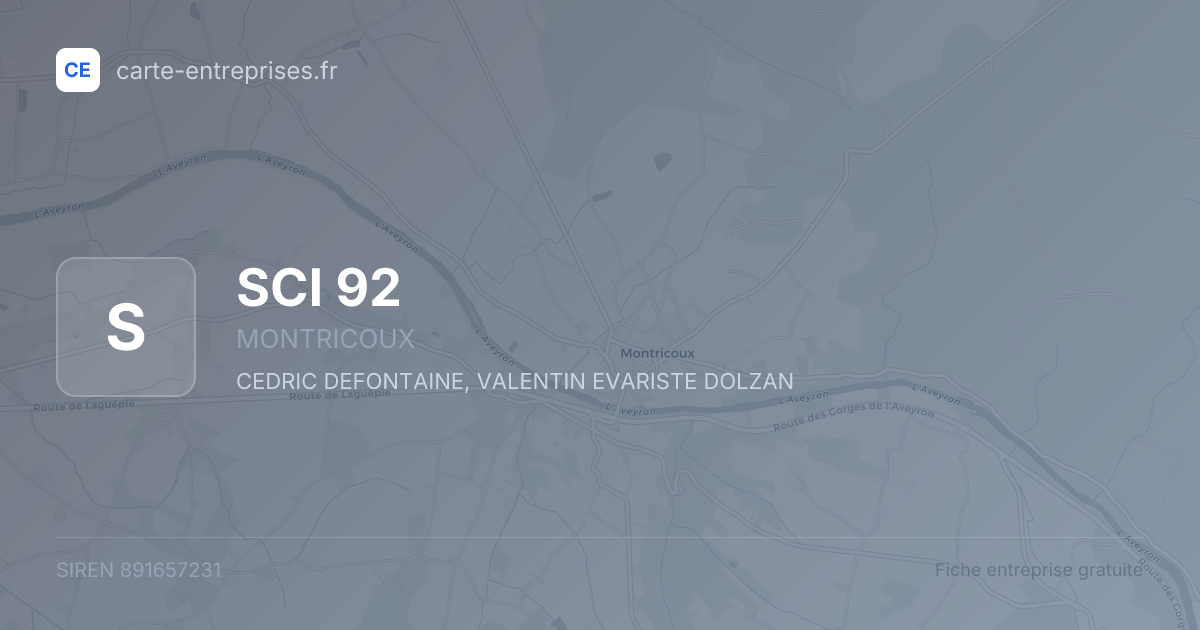 SCI 92 — 891657231 — fiche entreprise