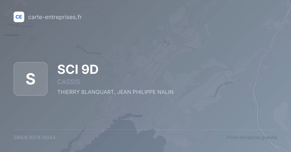 SCI 9D — 807474044 — fiche entreprise