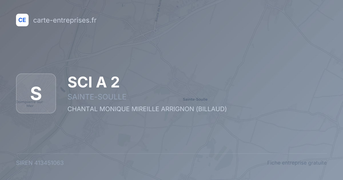 SCI A 2 — 413451063 — fiche entreprise