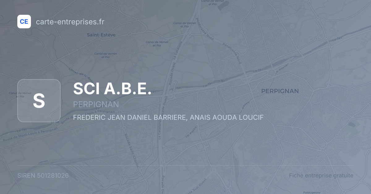 SCI A.B.E. — 501281026 — fiche entreprise