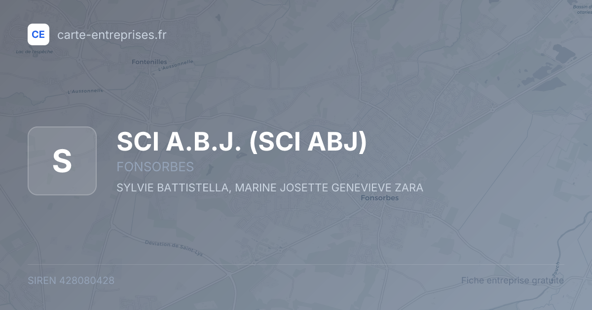 SCI A.B.J. (SCI ABJ) — 428080428 — fiche entreprise