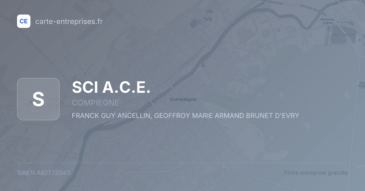 SCI A.C.E. — 482772043 — fiche entreprise
