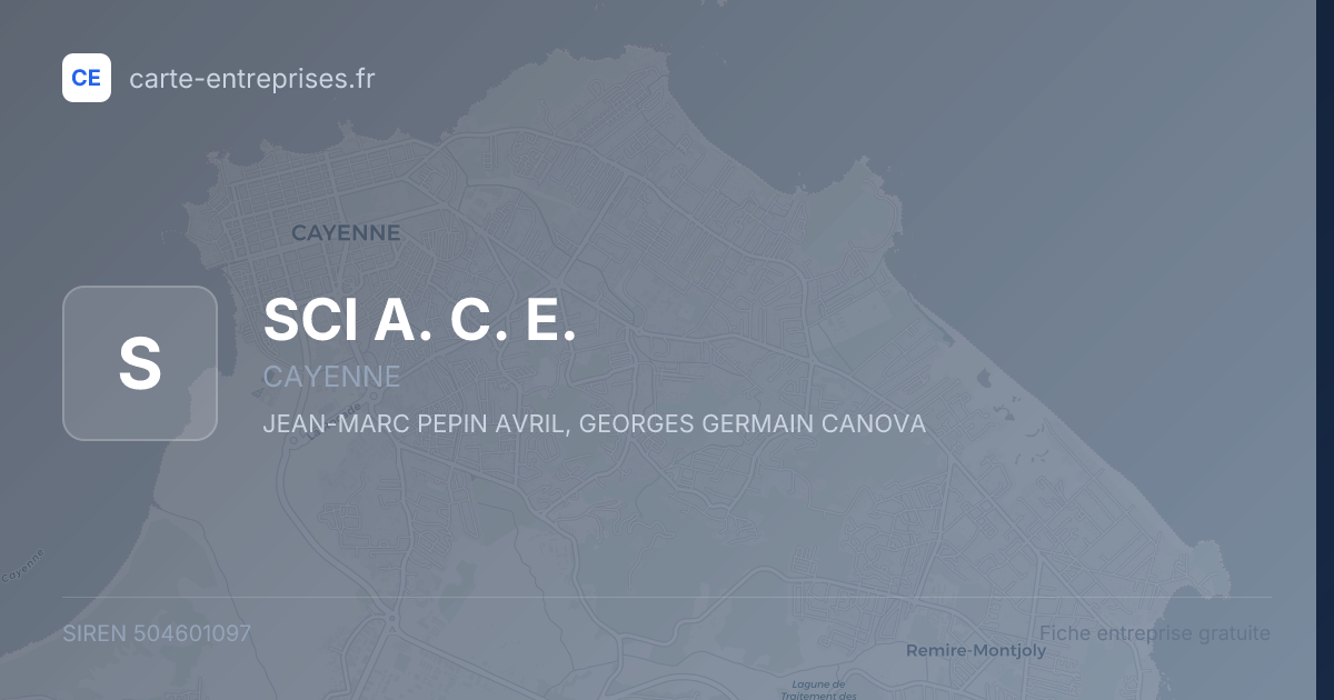 SCI   A. C. E. — 504601097 — fiche entreprise