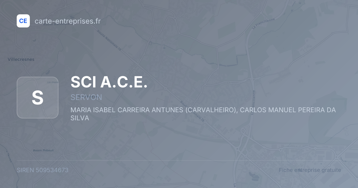 SCI A.C.E. — 509534673 — fiche entreprise