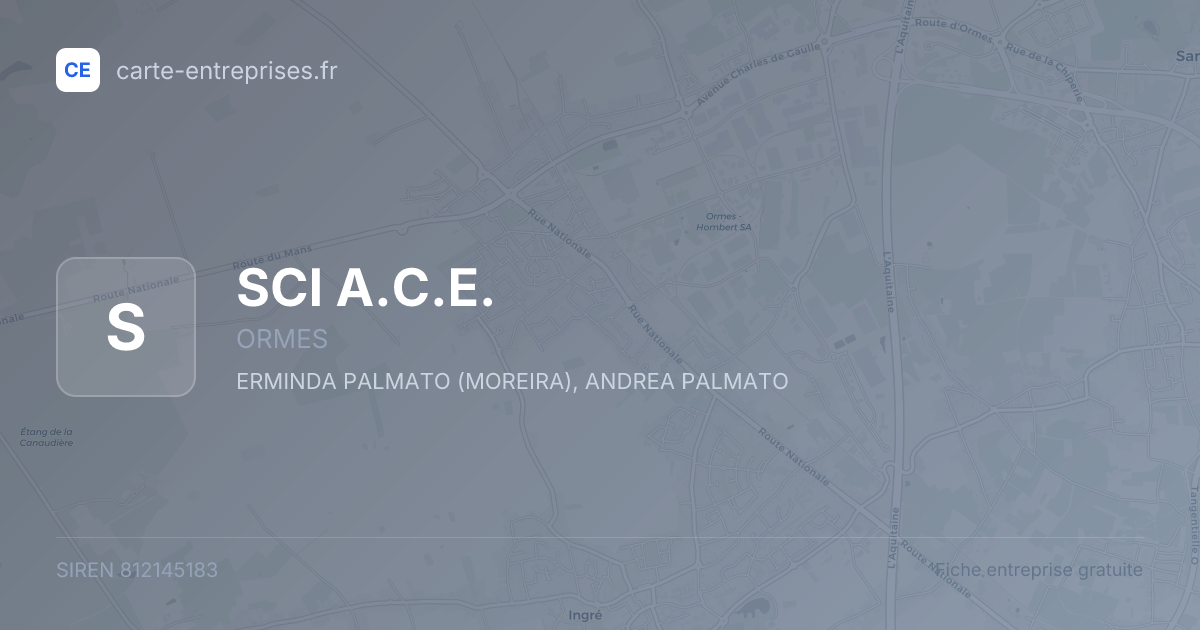 SCI A.C.E. — 812145183 — fiche entreprise