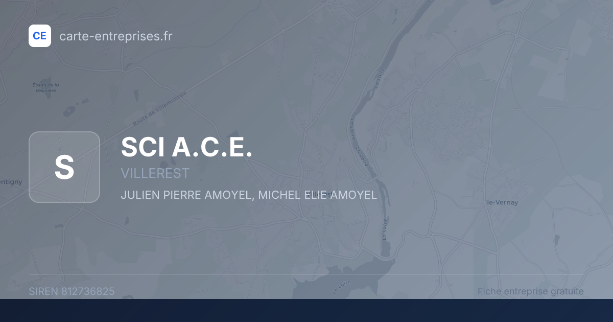SCI A.C.E. — 812736825 — fiche entreprise