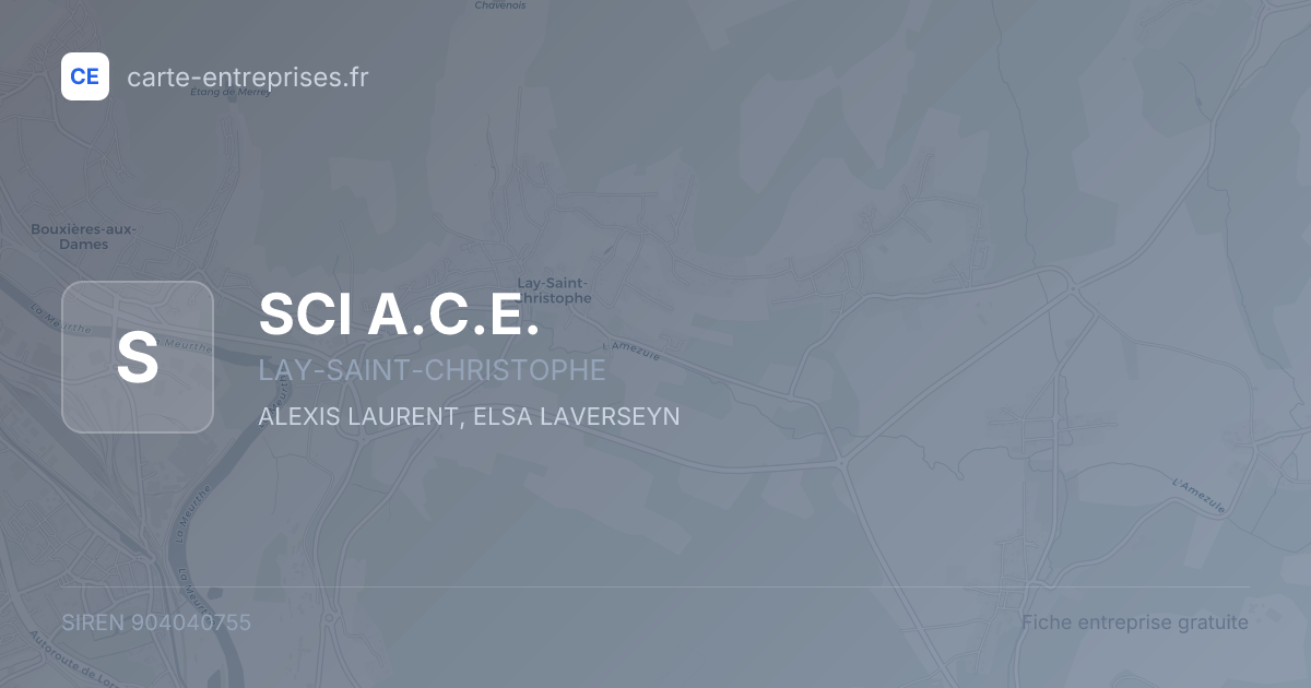 SCI A.C.E. — 904040755 — fiche entreprise