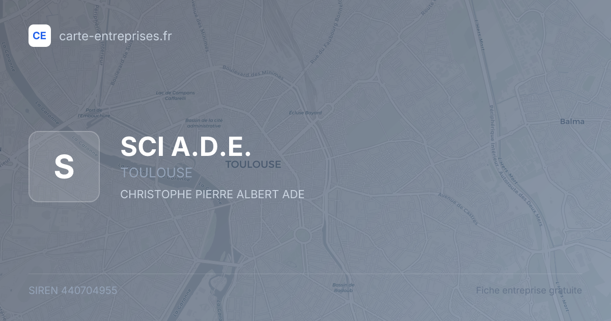 SCI A.D.E. — 440704955 — fiche entreprise