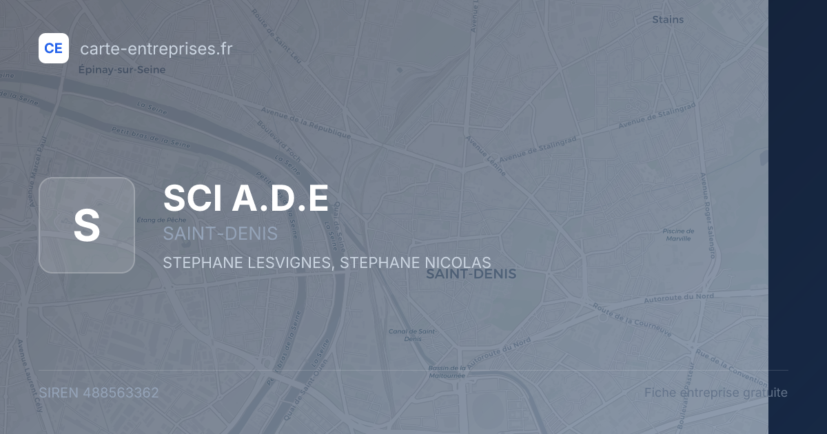 SCI A.D.E — 488563362 — fiche entreprise