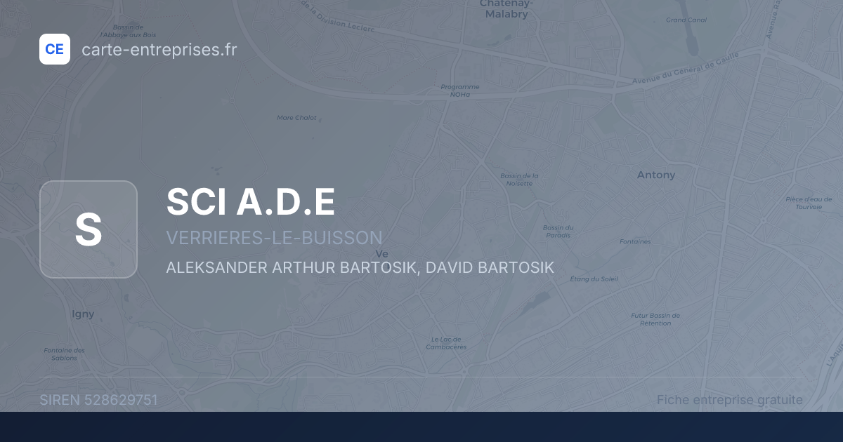SCI A.D.E — 528629751 — fiche entreprise