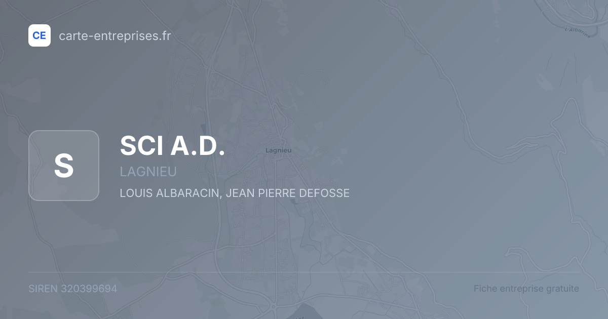 SCI A.D. — 320399694 — fiche entreprise