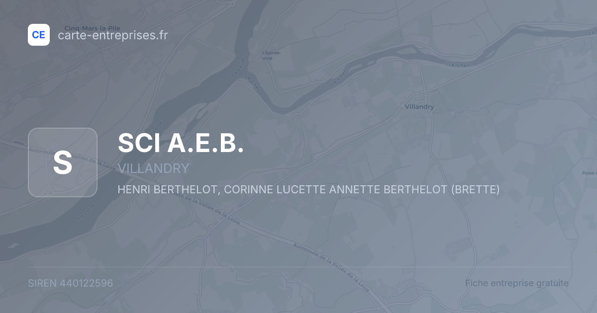 SCI A.E.B. — 440122596 — fiche entreprise