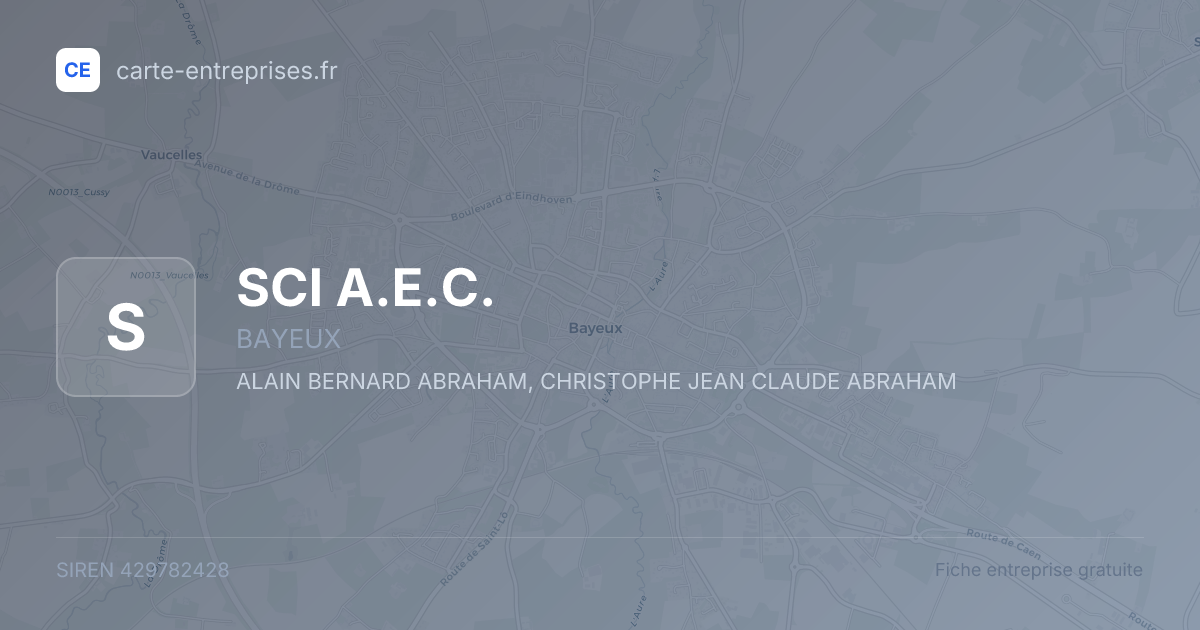 SCI A.E.C. — 429782428 — fiche entreprise