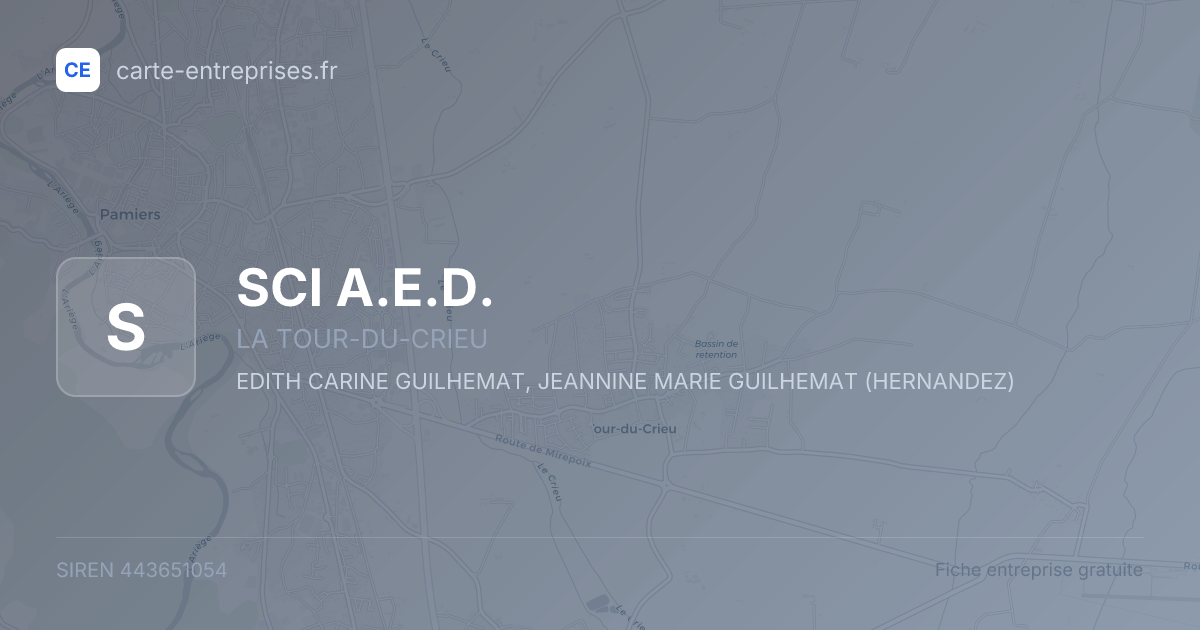 SCI A.E.D. — 443651054 — fiche entreprise